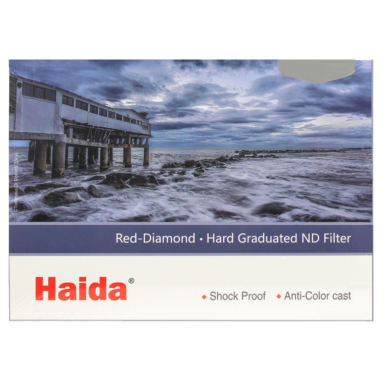 Haida Red Diamond 75x100mm 1.2 4-Stop Glass Hard Edge Graduated Neutral Density Filter