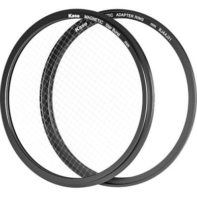 Kase 77mm Wolverine Magnetic 4 Point Star Burst Filter with Adapter Ring