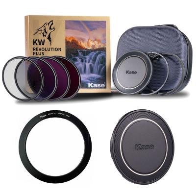 Kase 82mm KW Revolution Plus Master Kit Magnetic Filter Kit with 77-82mm Step Ring and 82mm Lens Cap