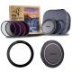 Kase 82mm KW Revolution Plus Master Kit Magnetic Filter Kit with 77-82mm Step Ring and 82mm Lens Cap