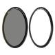 Kase 82mm Wolverine KW Revolution Magnetic CPL + ND64 6 Stop ND Combo Filter with 82mm Magnetic Adapter Ring 1